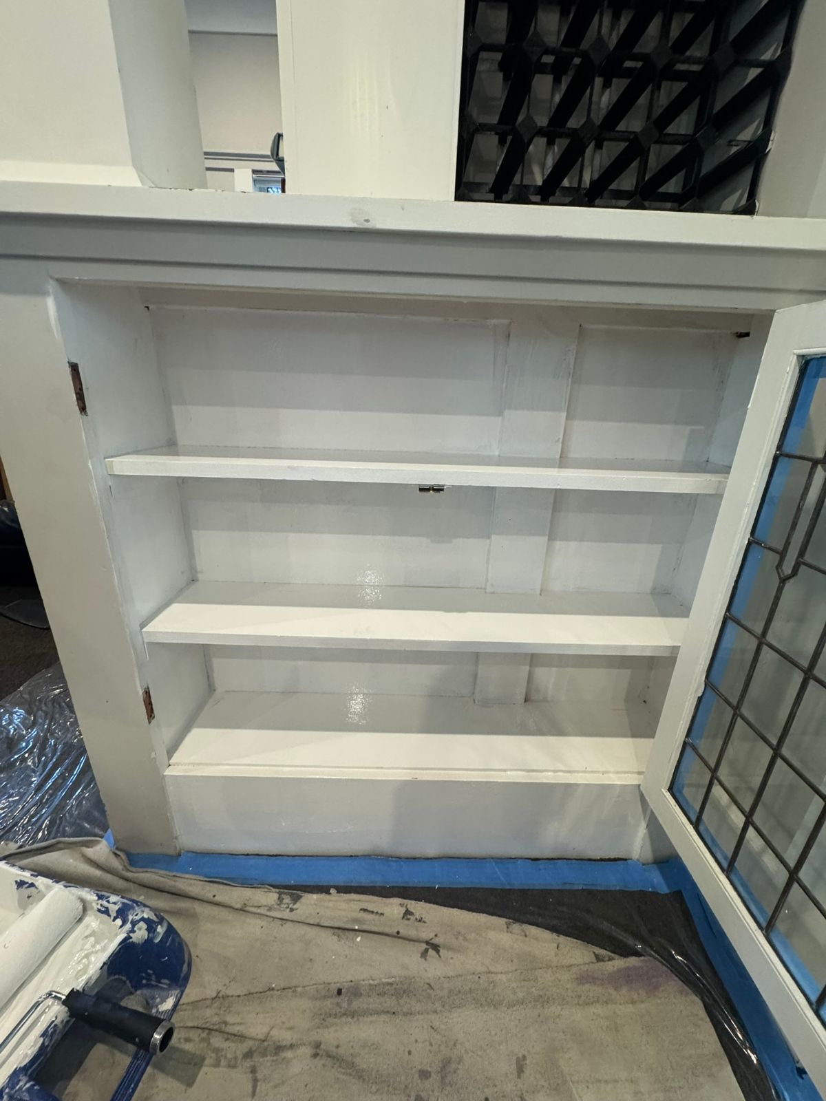 Built-in cabinetry after painting