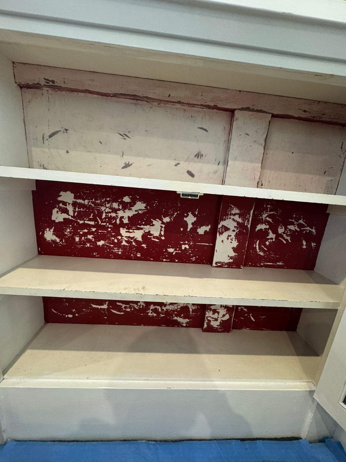 Built-in cabinetry before painting
