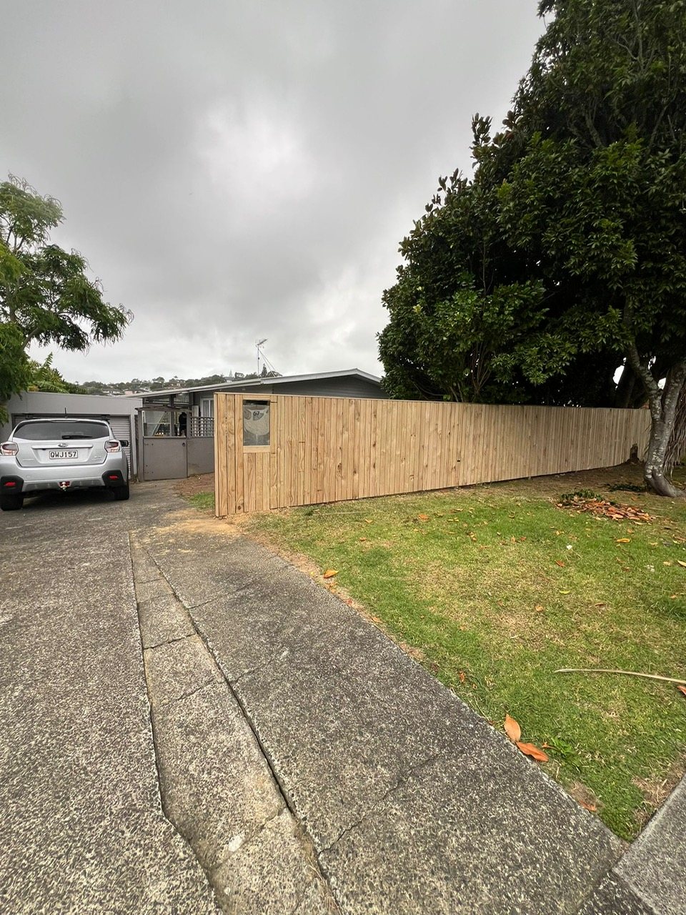 Fence before painting